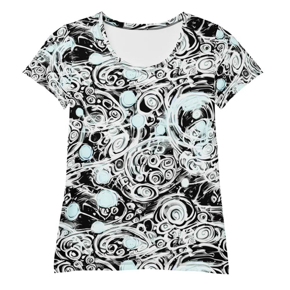 Frozen Vortex on Women's Athletic T-Shirt — Front