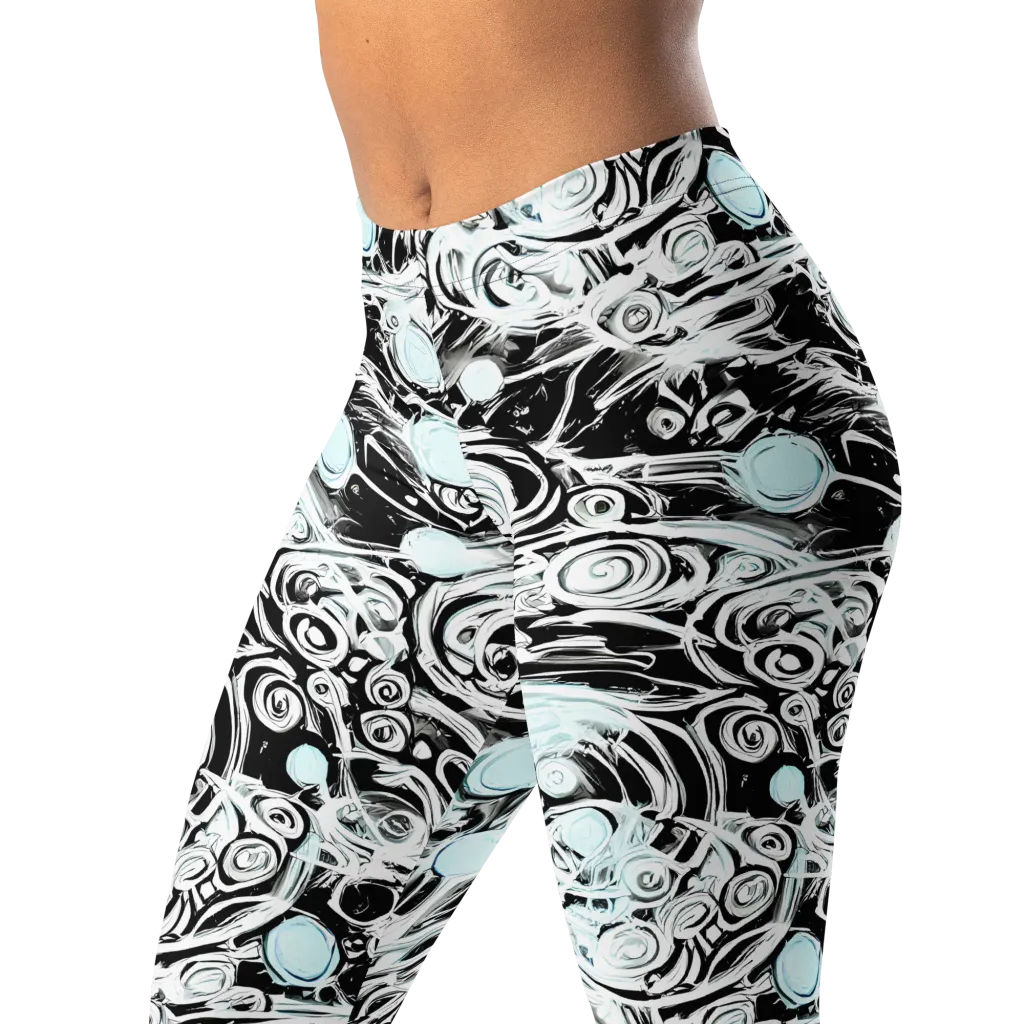 Frozen Vortex on Leggings — Left Front