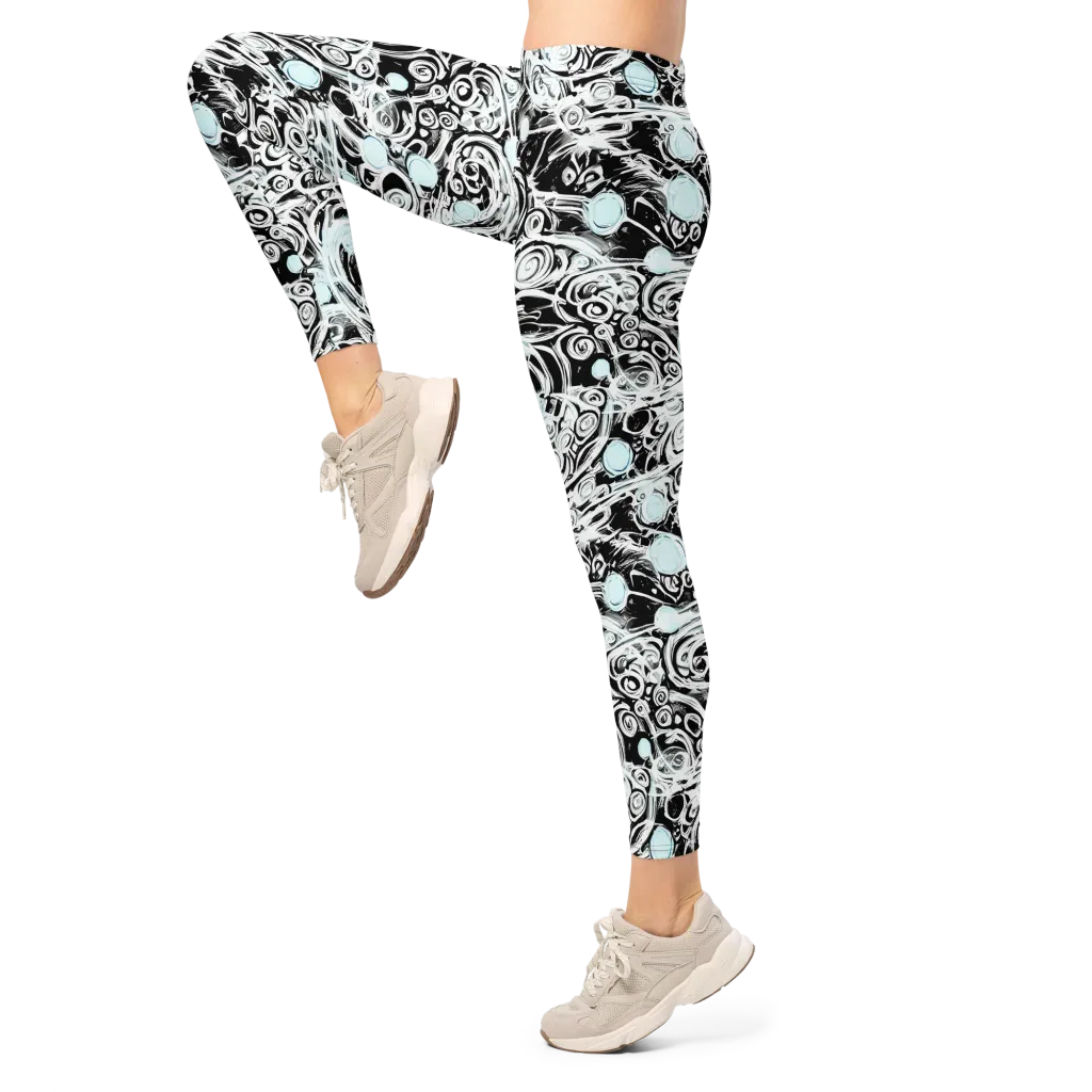 Frozen Vortex on Leggings — Left