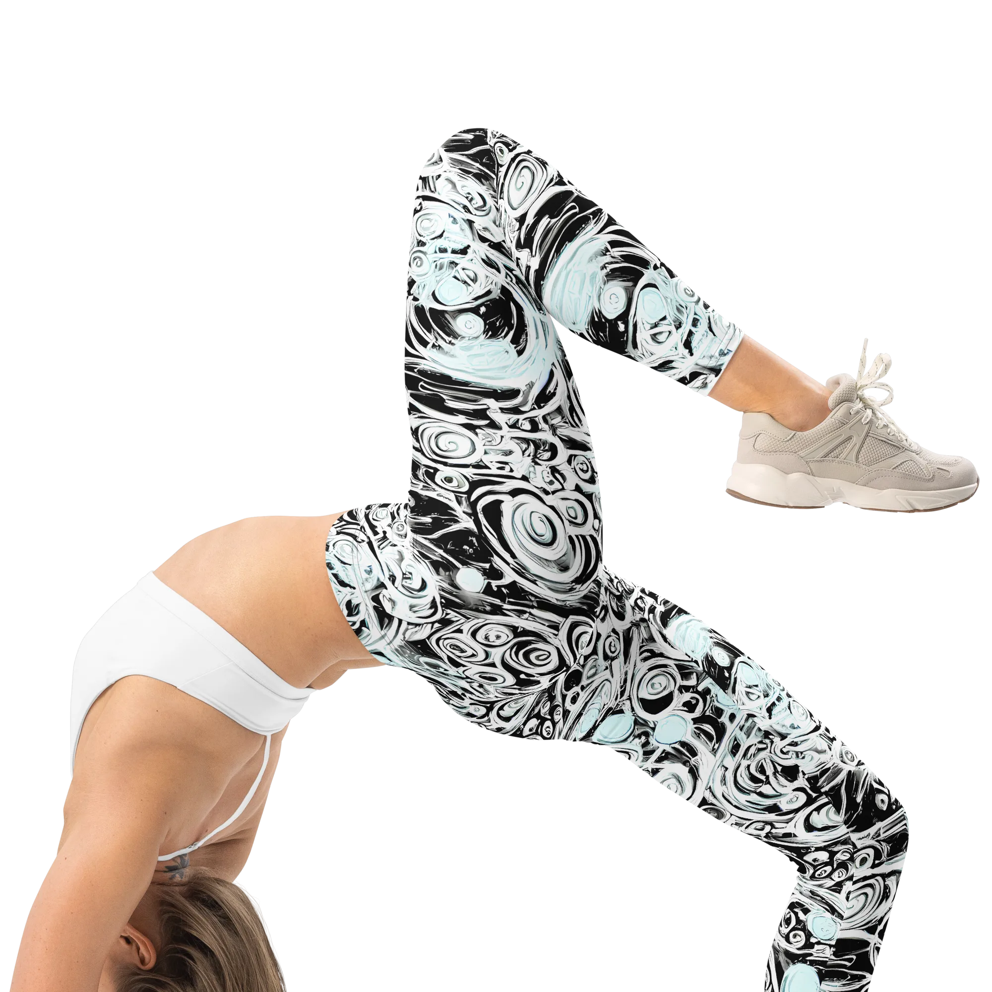 Frozen Vortex on Leggings — Right