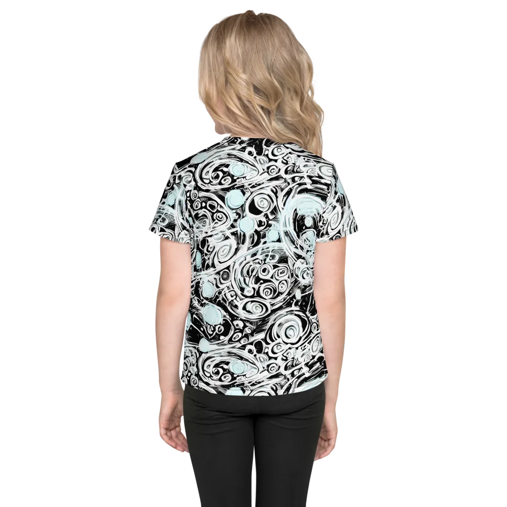 Frozen Vortex on Kids Crew Neck T-Shirt — Back