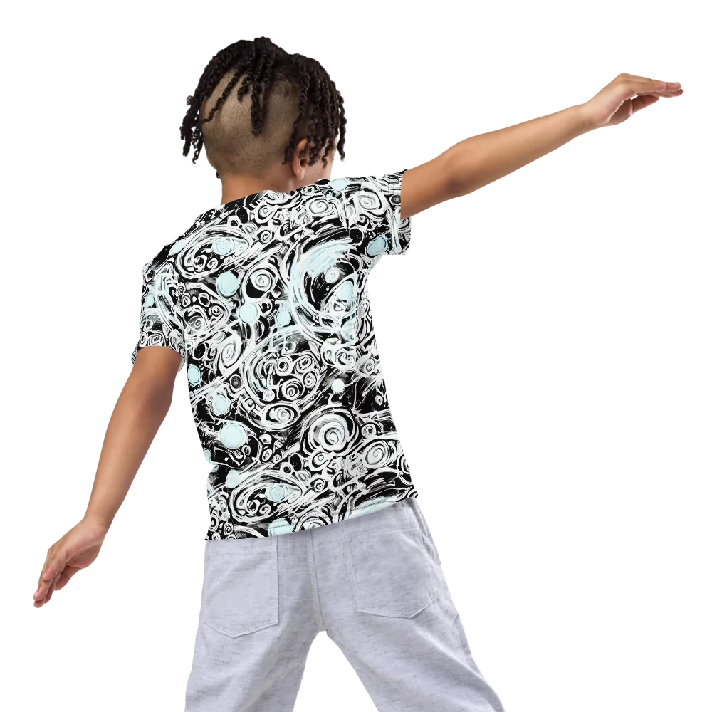 Frozen Vortex on Kids Crew Neck T-Shirt — Back