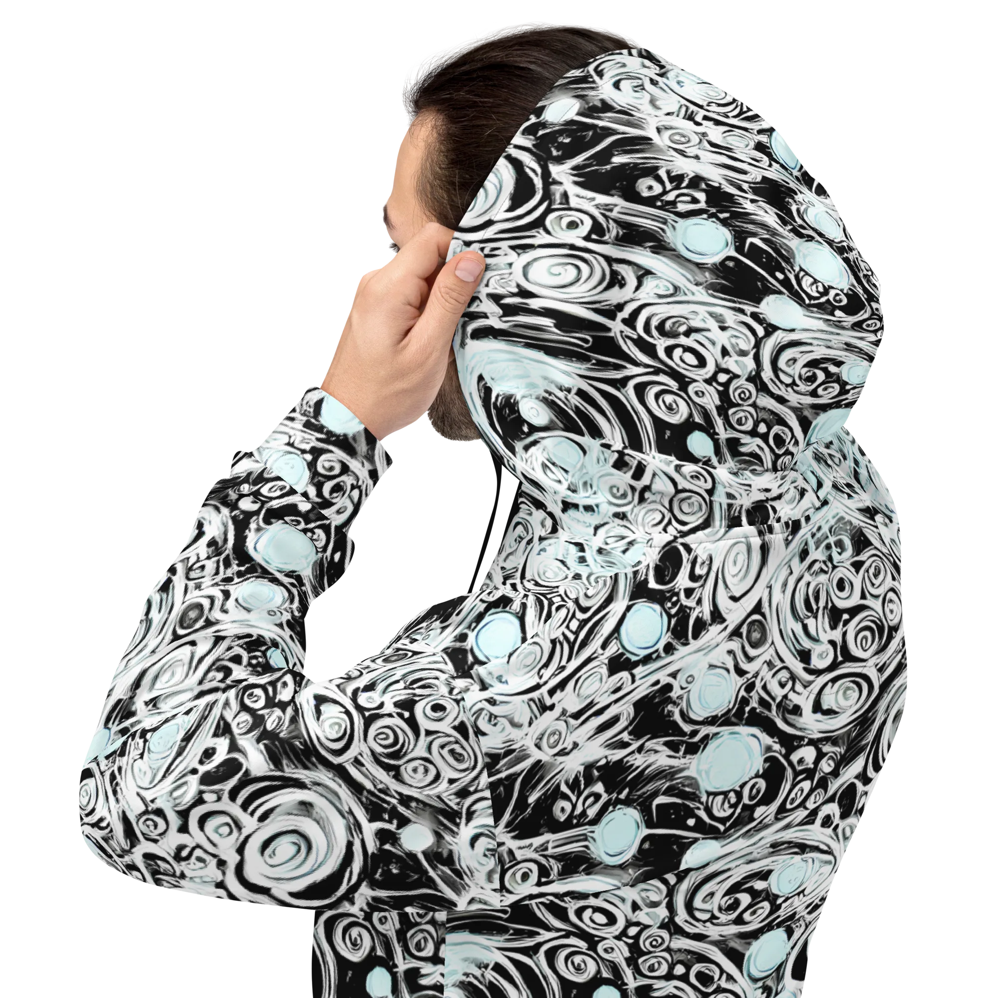 Frozen Vortex on Hoodie — Back