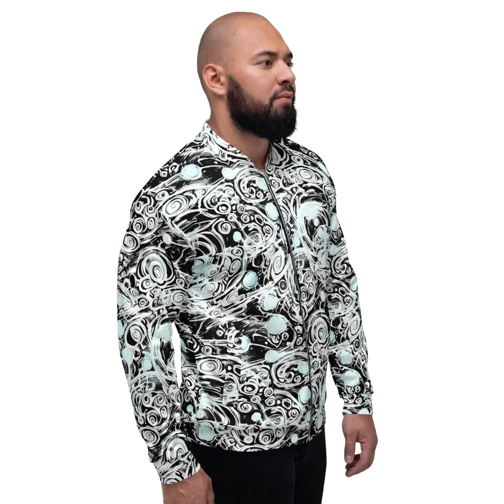 Frozen Vortex on Bomber Jacket — Right