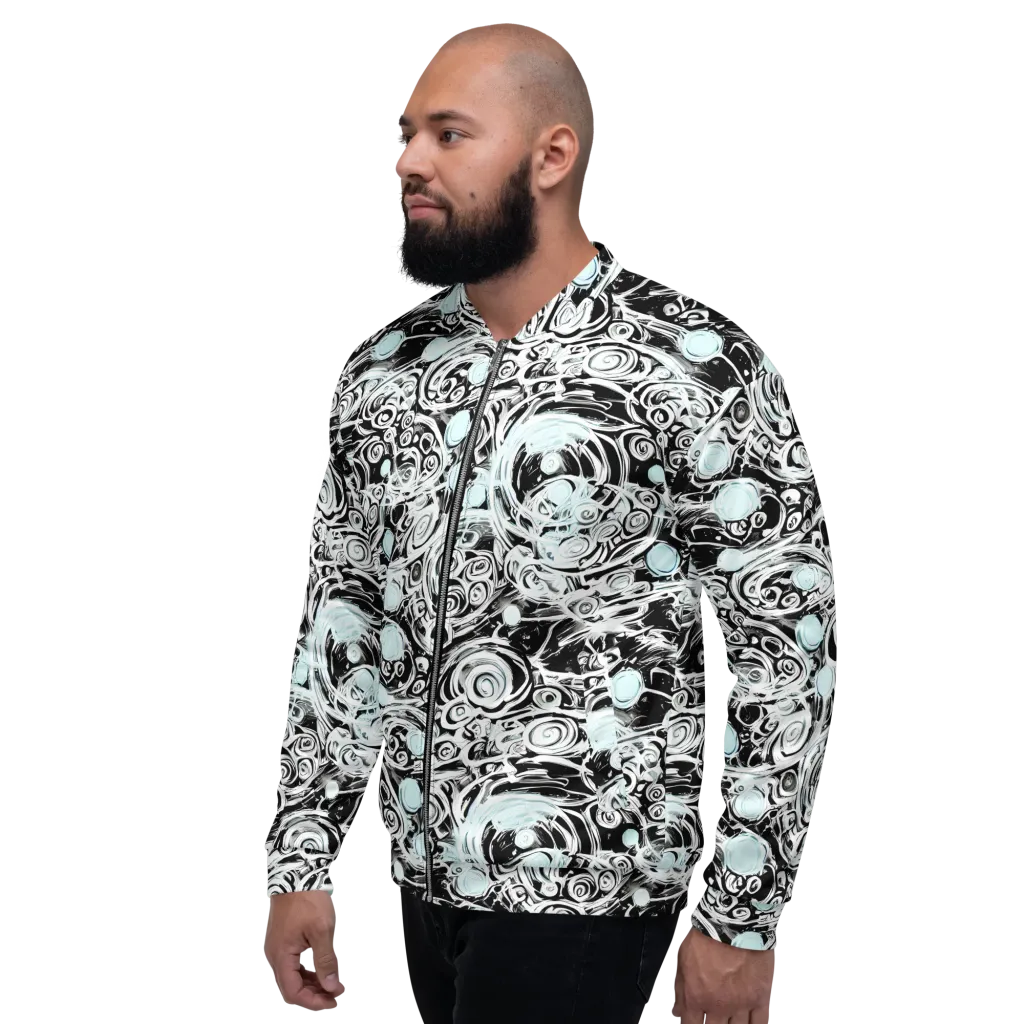 Frozen Vortex on Bomber Jacket — Left