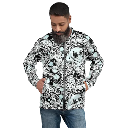 Frozen Vortex on a Bomber Jacket