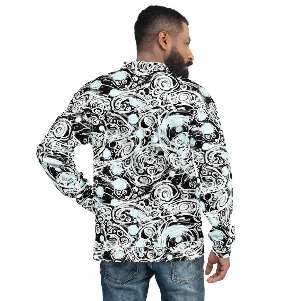 Frozen Vortex on Bomber Jacket — Back