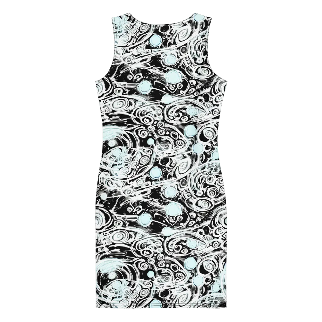 Frozen Vortex on Bodycon Dress — Back