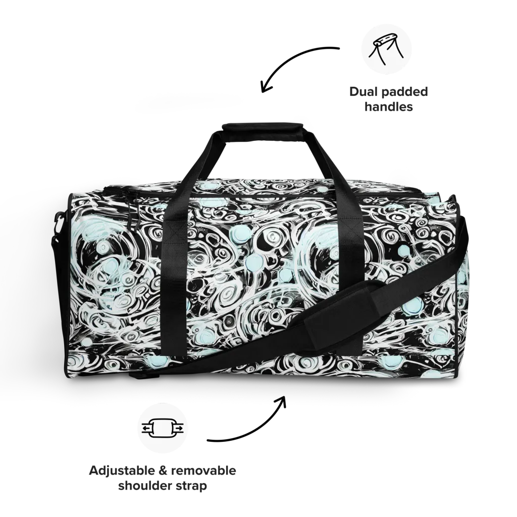 Frozen Vortex on Duffle Bag — Front