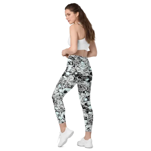 Frozen Vortex on a Leggings with Pockets