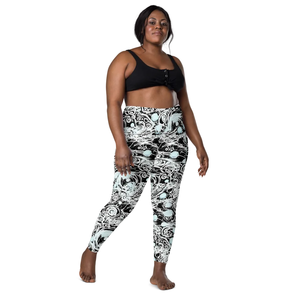 Frozen Vortex on Leggings with Pockets — Front
