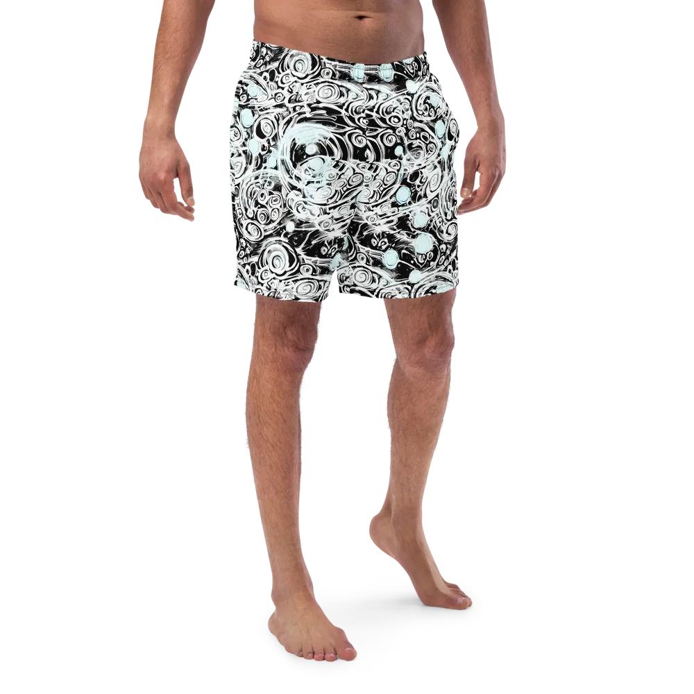 Frozen Vortex on Swim Trunks — Front