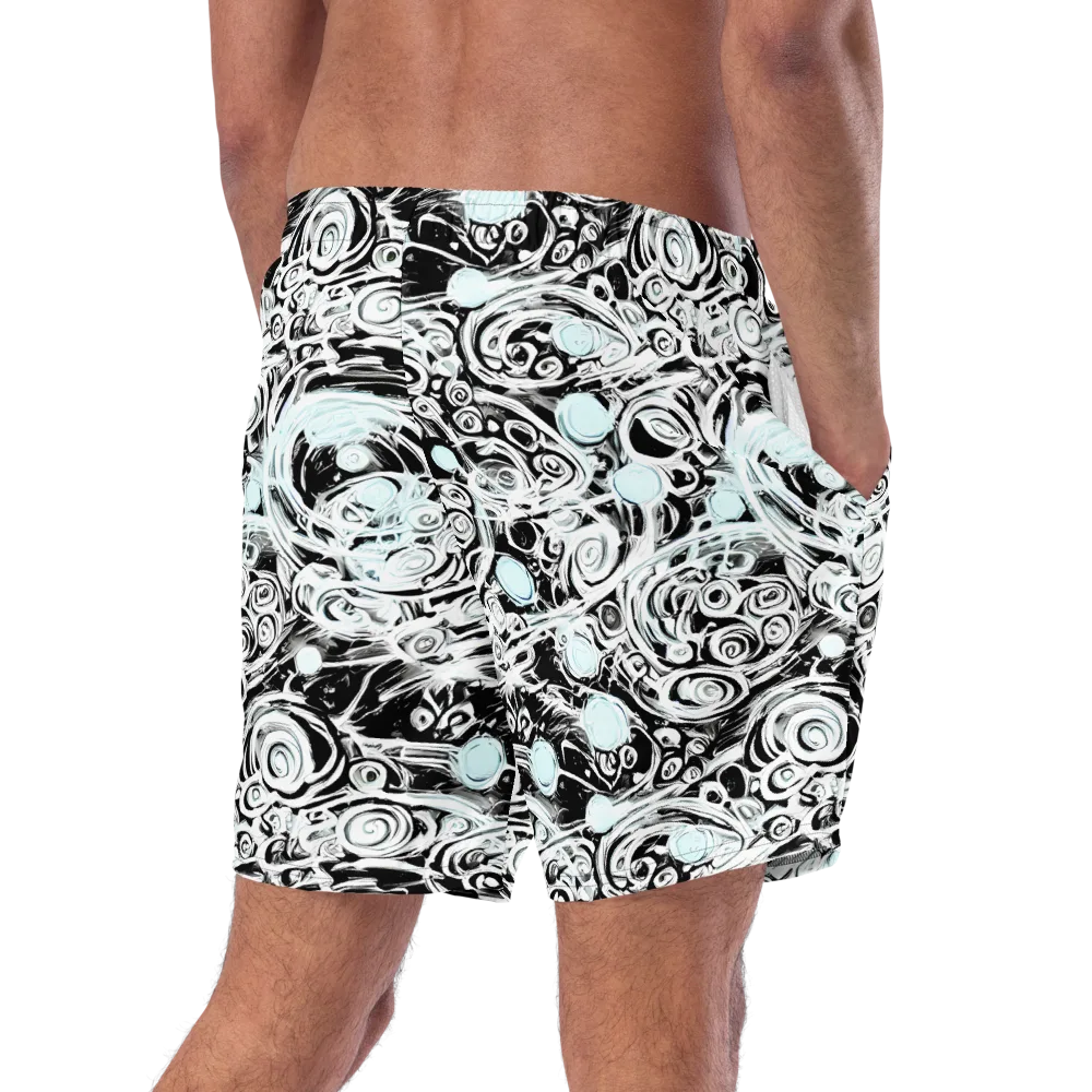 Frozen Vortex on Swim Trunks — Right Back
