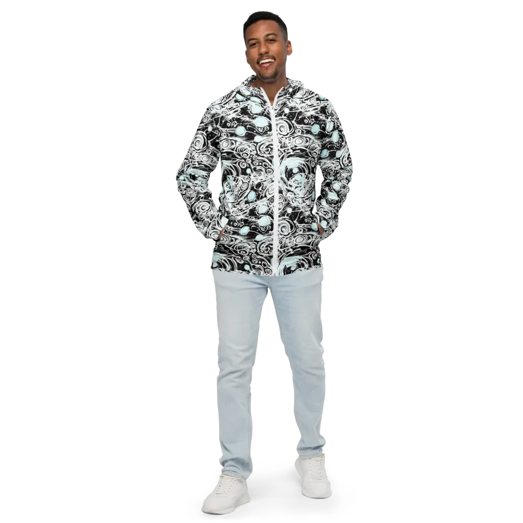 Frozen Vortex on Men's Windbreaker — Front