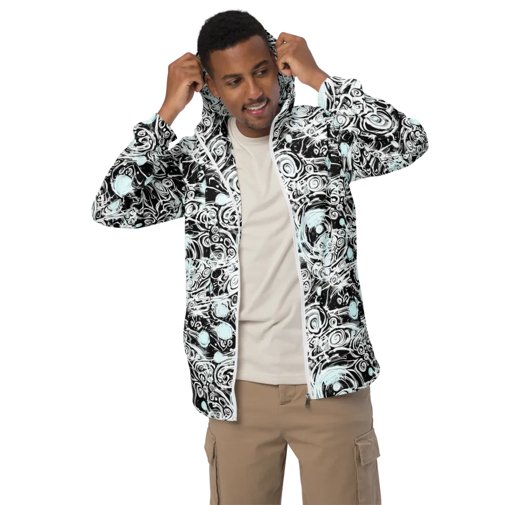 Frozen Vortex on Men's Windbreaker — Front