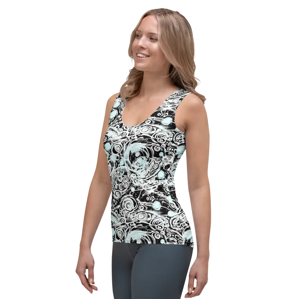 Frozen Vortex on Women's Tank Top — Left Front