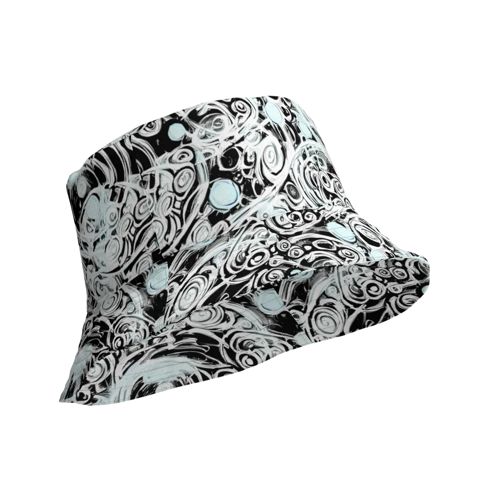 Frozen Vortex on Reversible Bucket Hat — Product details Outside