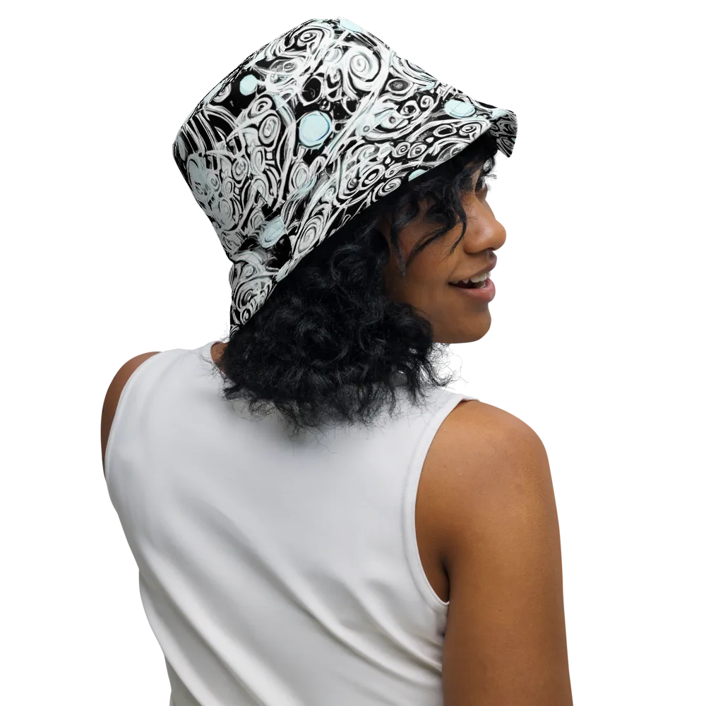 Frozen Vortex on Reversible Bucket Hat — Right Outside