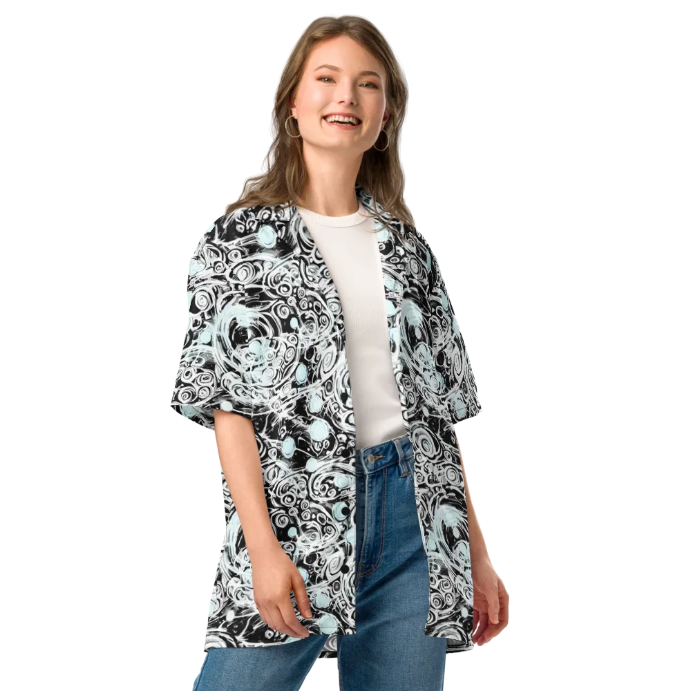 Frozen Vortex on Button Shirt — Front