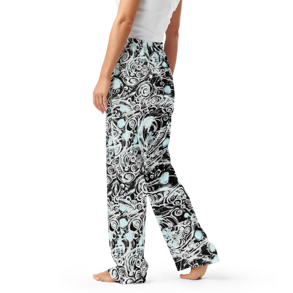 Frozen Vortex on Women's Pajama Pants — Left