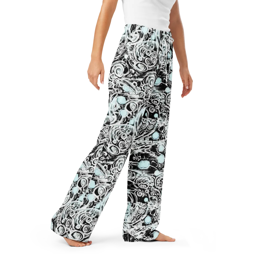 Frozen Vortex on Women's Pajama Pants — Right Front