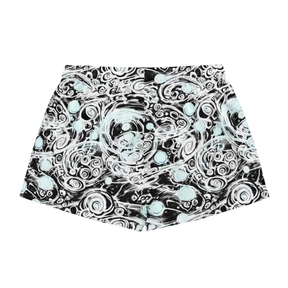Frozen Vortex on Women's Pajama Shorts — Back