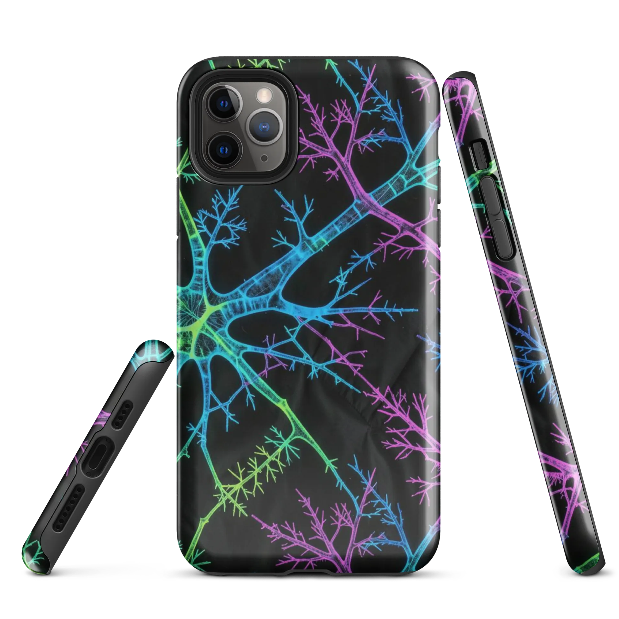 Ultraviolet Branch on Tough Case for iPhone® — Front