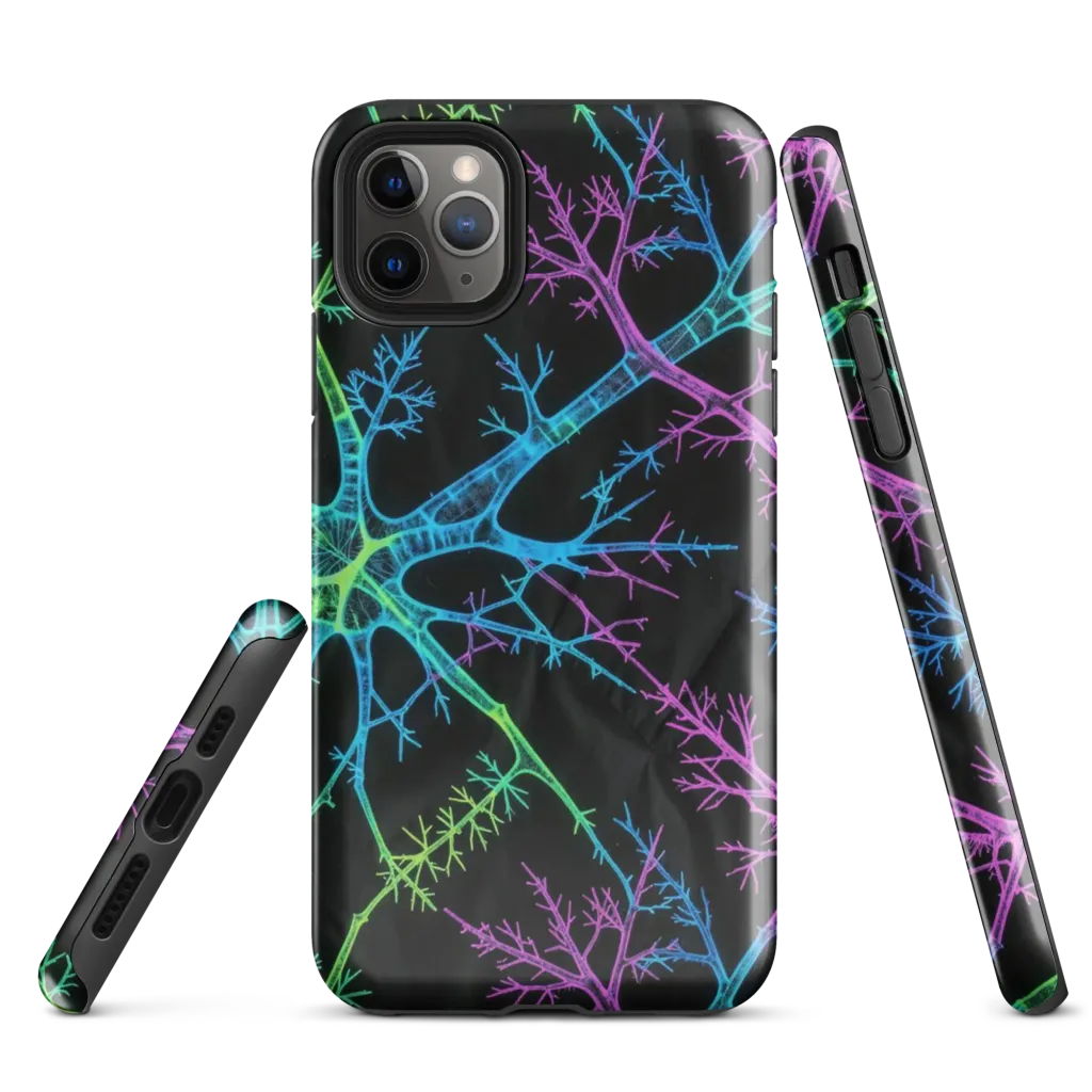 Ultraviolet Branch on Tough Case for iPhone® — Front