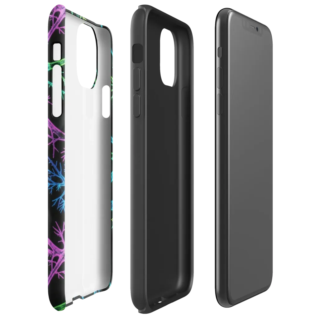 Ultraviolet Branch on Tough Case for iPhone® — Right