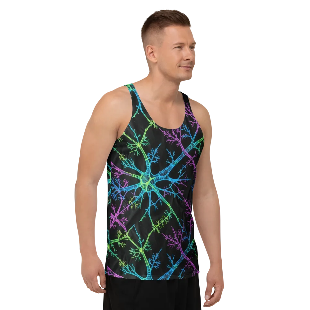 Ultraviolet Branch on Men's Tank Top — Right Front