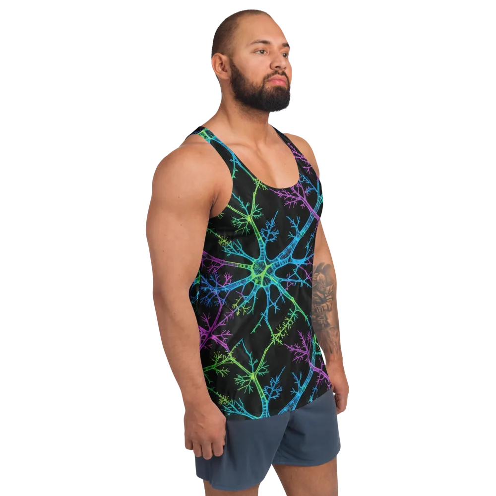 Ultraviolet Branch on Men's Tank Top — Right Front