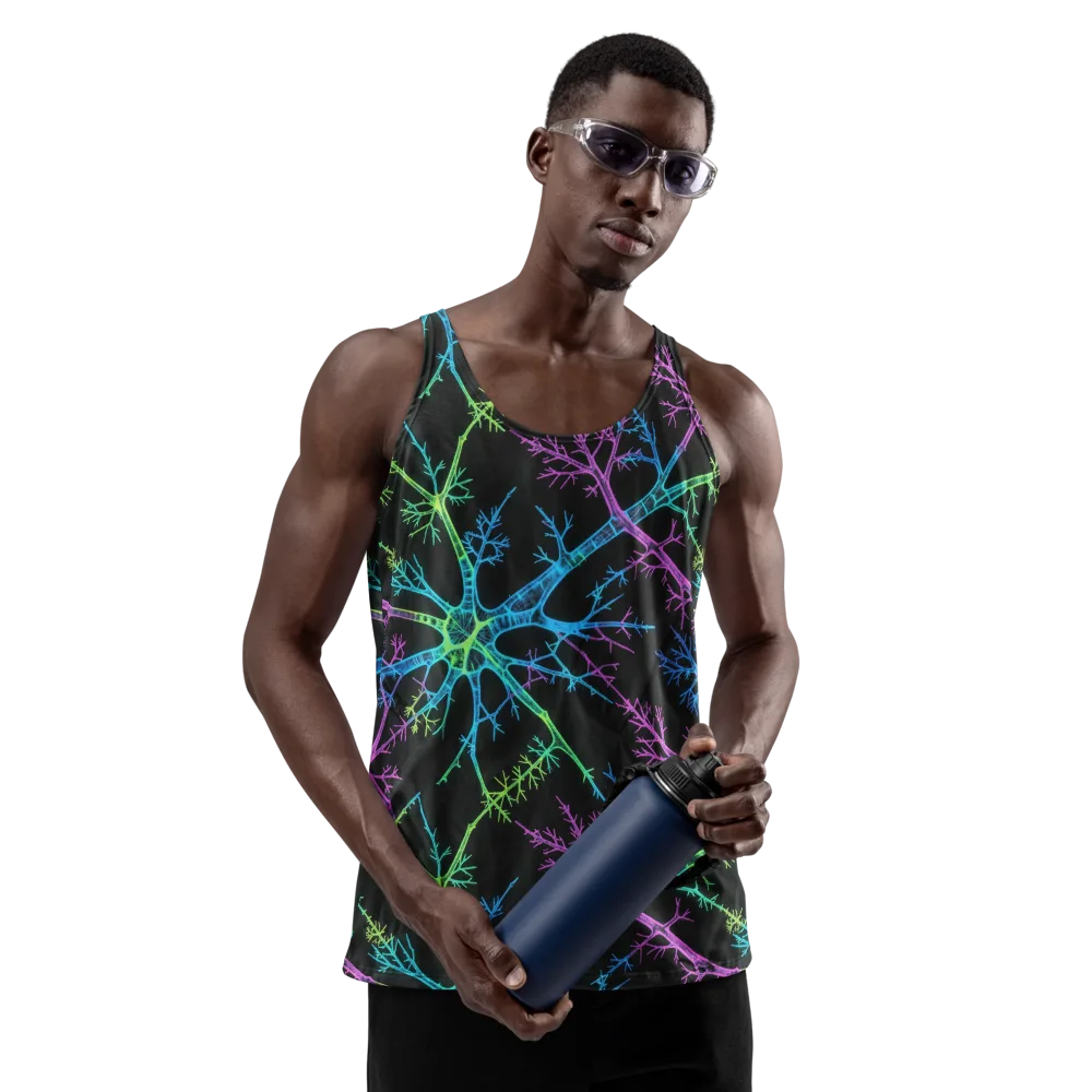 Ultraviolet Branch on Men's Tank Top — Front