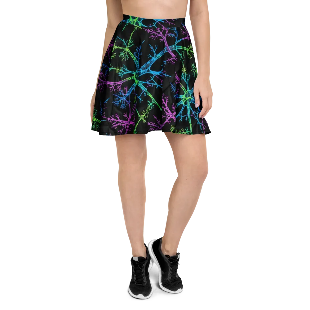 Ultraviolet Branch on Skater Skirt — Front