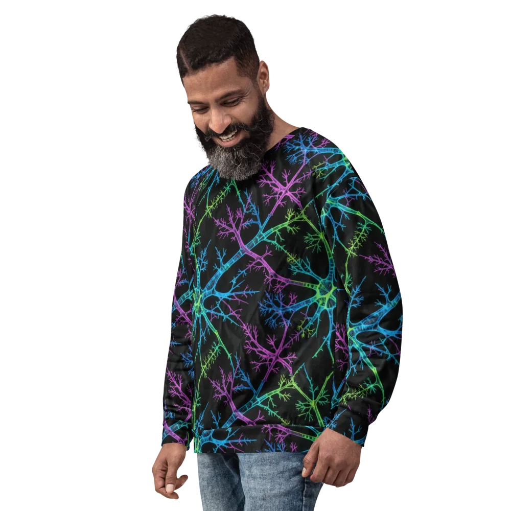 Ultraviolet Branch on Sweatshirt — Left Front