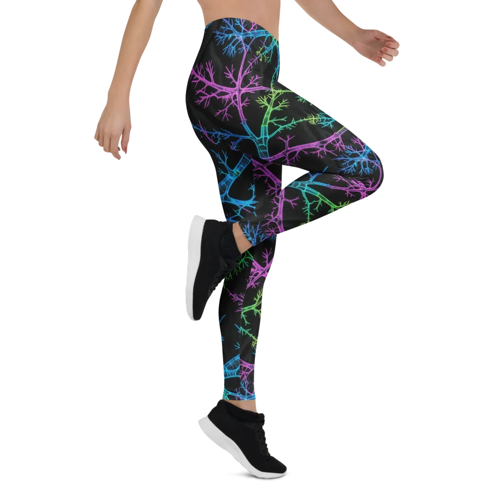 Ultraviolet Branch on Leggings — Right