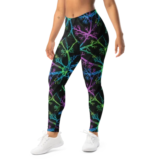 Ultraviolet Branch on a Leggings