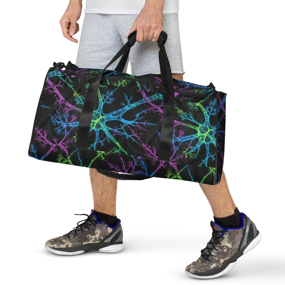 Ultraviolet Branch on Duffle Bag — Front