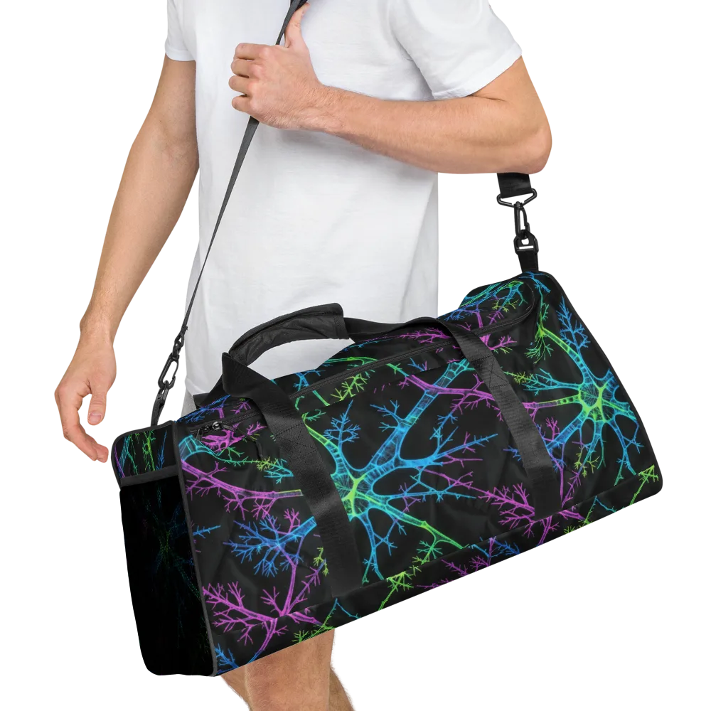 Ultraviolet Branch on Duffle Bag — Right Front