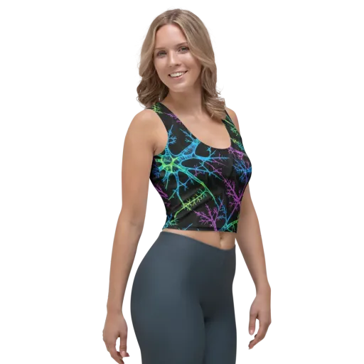 Ultraviolet Branch on a Crop Top
