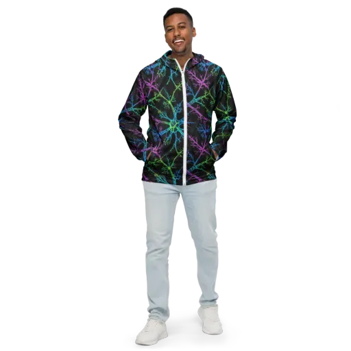 Ultraviolet Branch on a Men's Windbreaker