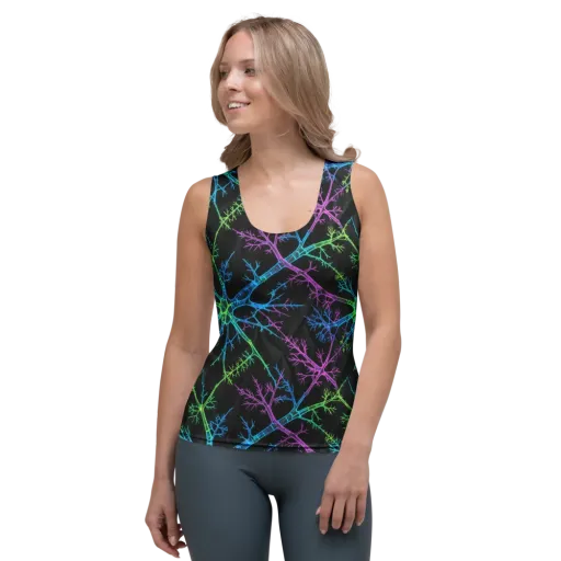 Ultraviolet Branch on a Women's Tank Top