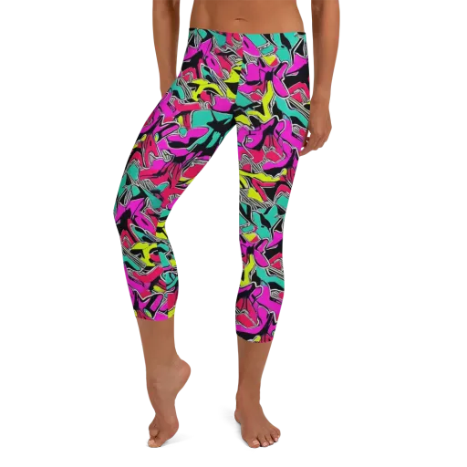 Turbo Kaleidoscope on a Capri Leggings