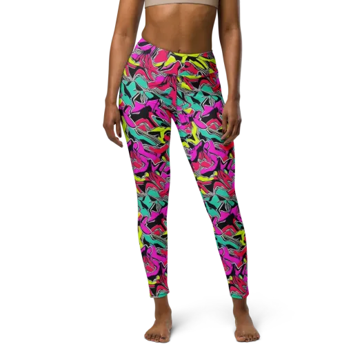 Turbo Kaleidoscope on a Yoga Leggings