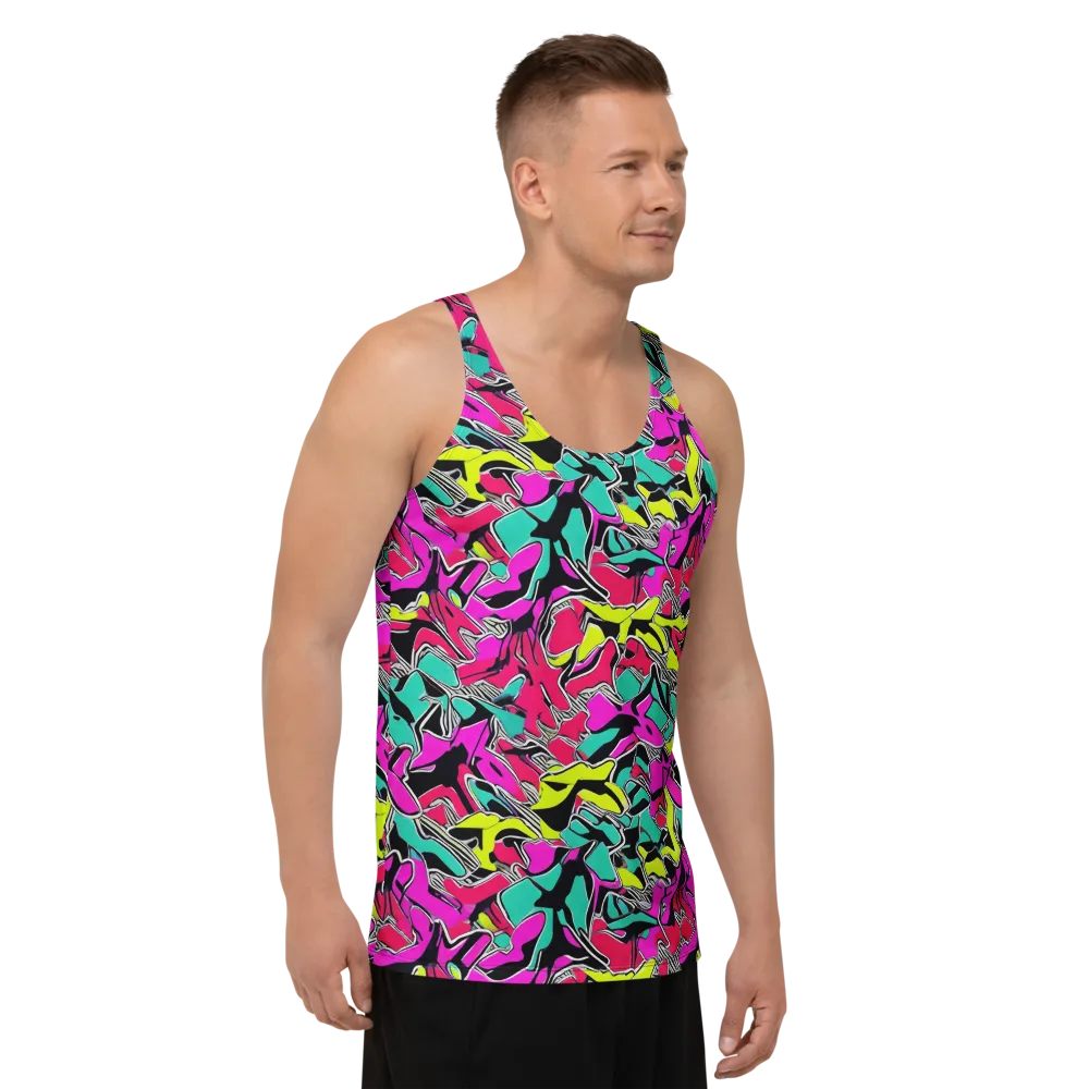 Turbo Kaleidoscope on Men's Tank Top — Right Front