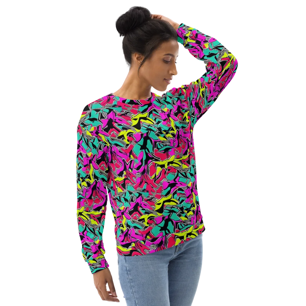 Turbo Kaleidoscope on Sweatshirt — Right Front