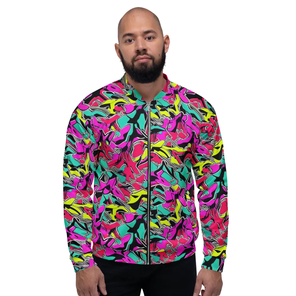 Turbo Kaleidoscope on Bomber Jacket — Front