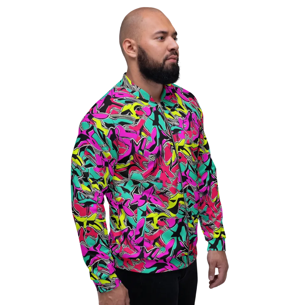 Turbo Kaleidoscope on Bomber Jacket — Right