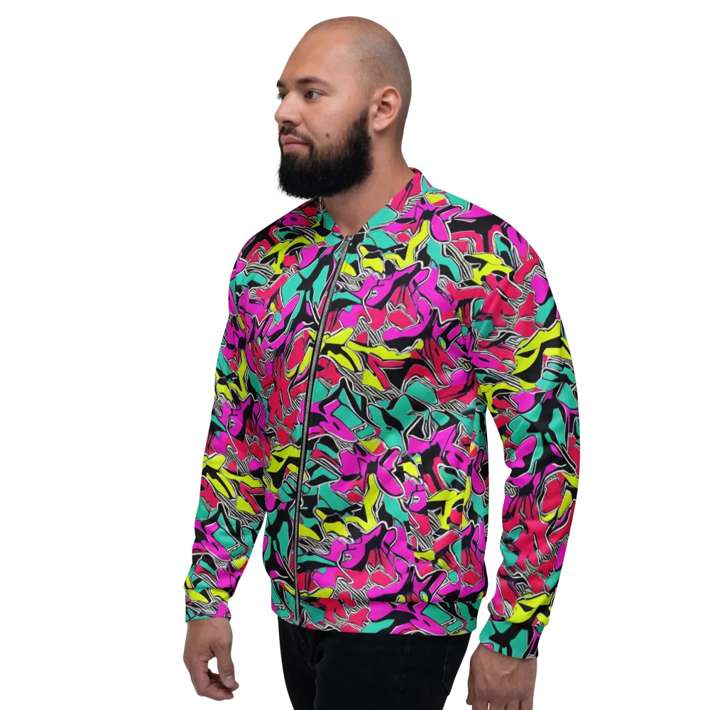 Turbo Kaleidoscope on Bomber Jacket — Left