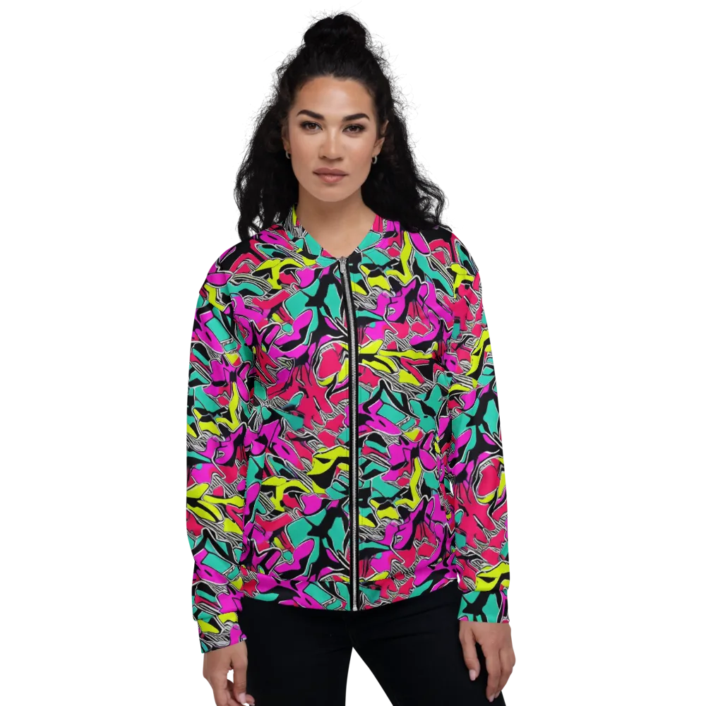Turbo Kaleidoscope on Bomber Jacket — Front