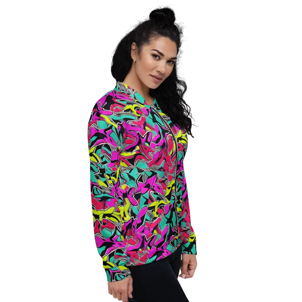 Turbo Kaleidoscope on Bomber Jacket — Right